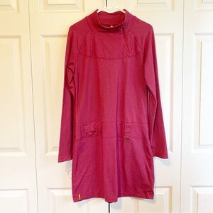 LOLE Evolt Red Athleisure Long Sleeve Dress - Size M